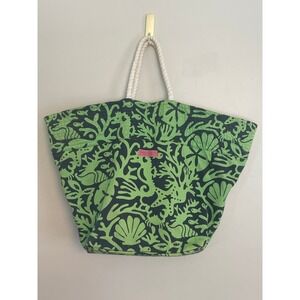 Vineyard Vines Large Cotton Tote Bag Beach Oversized Nautical